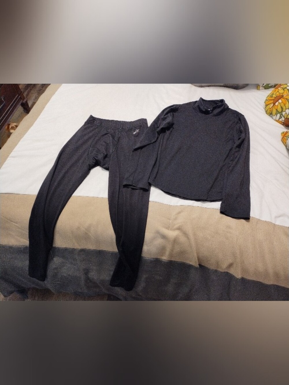 5/$25 Kid's Thermal Base Layer Set - Black